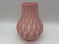 Stilvolle 3D-gedruckte Vase mit modernem, gedrehtem Design – Premium-Qualität