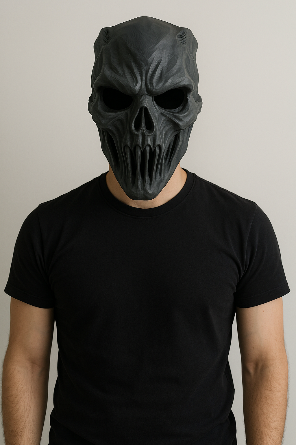 Zwarte Horror Schedel Masker – De Ultieme Griezelige Look - Premium Quality