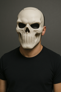 Wit Tactisch Schedelmasker – Stoer en Uniek Design - Premium Quality