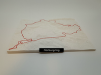 3D Miniatuur F1 Circuit: Nürburgring Nordschleife