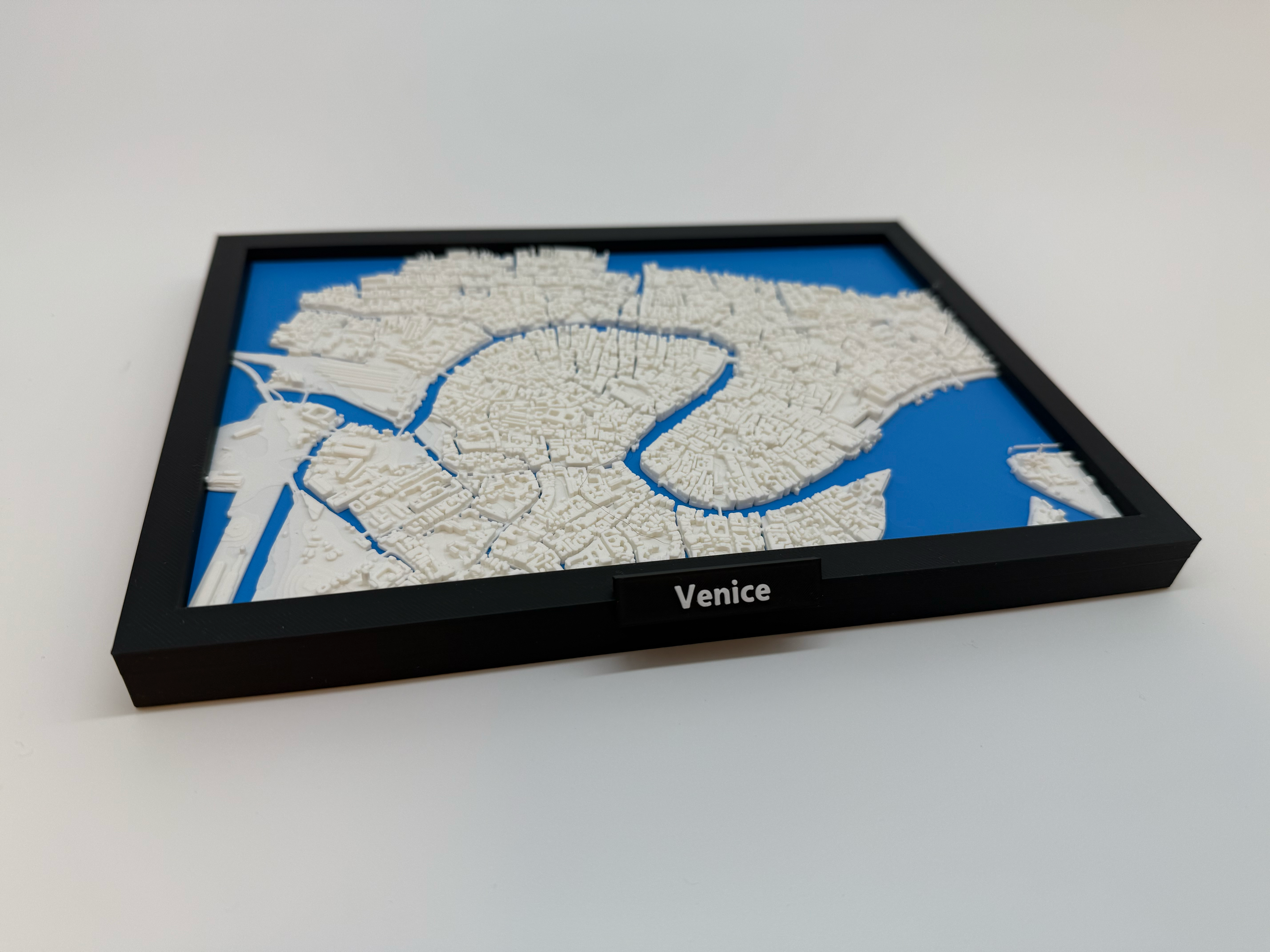 3D Geprinte Miniatuur van Venetië – Gedetailleerde Stadskaart en Kanalen - Premium Quality