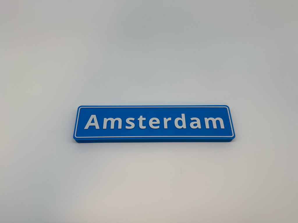 Naambord Amsterdam - Premium Quality