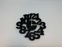 Creatieve Wandklok zwart - Premium Quality