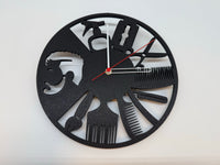 Kappers Wandklok Zwart - Premium Quality