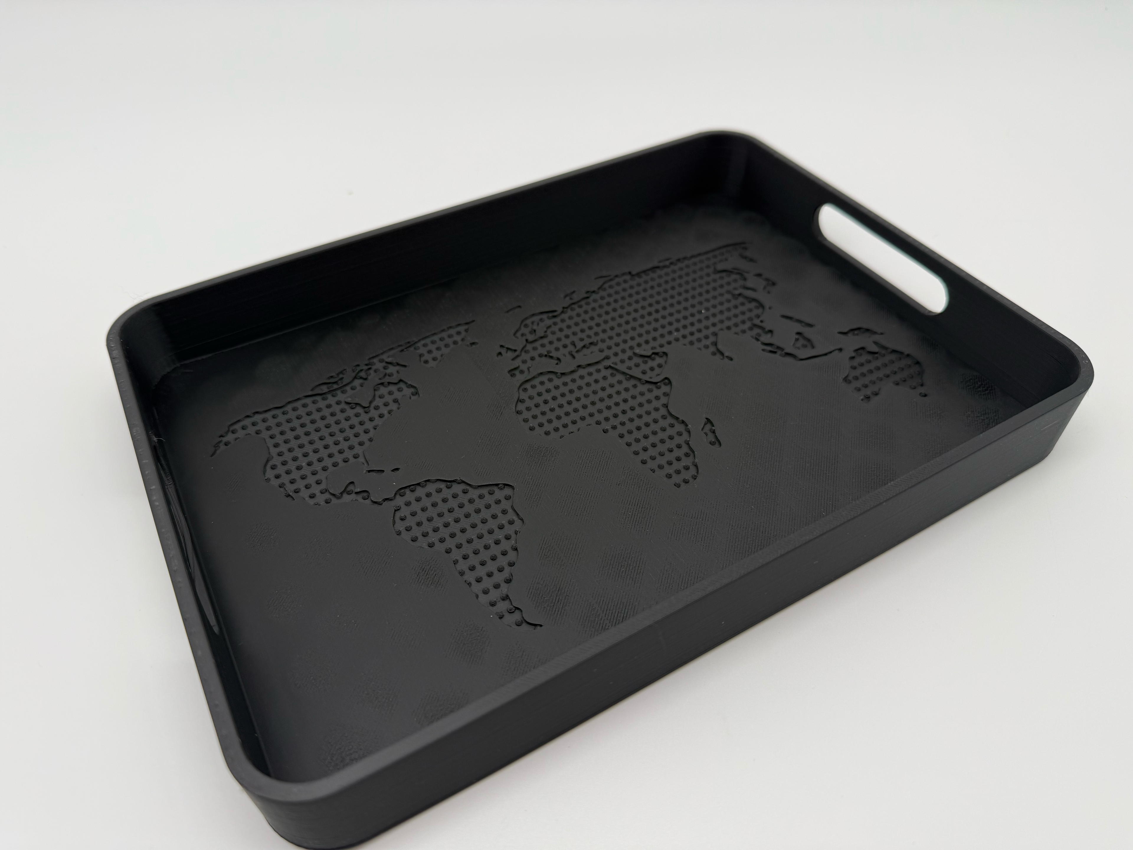 Dienblad met Wereldkaart Gravure - Modern Design - Premium Quality