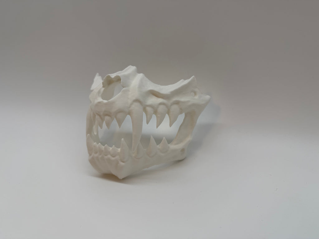 White Monster Jaw Mask – Scary and Unique Design - Premium Quality