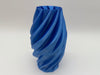 Stilvolle 3D-gedruckte Vase mit modernem, gedrehtem Design – Premium-Qualität