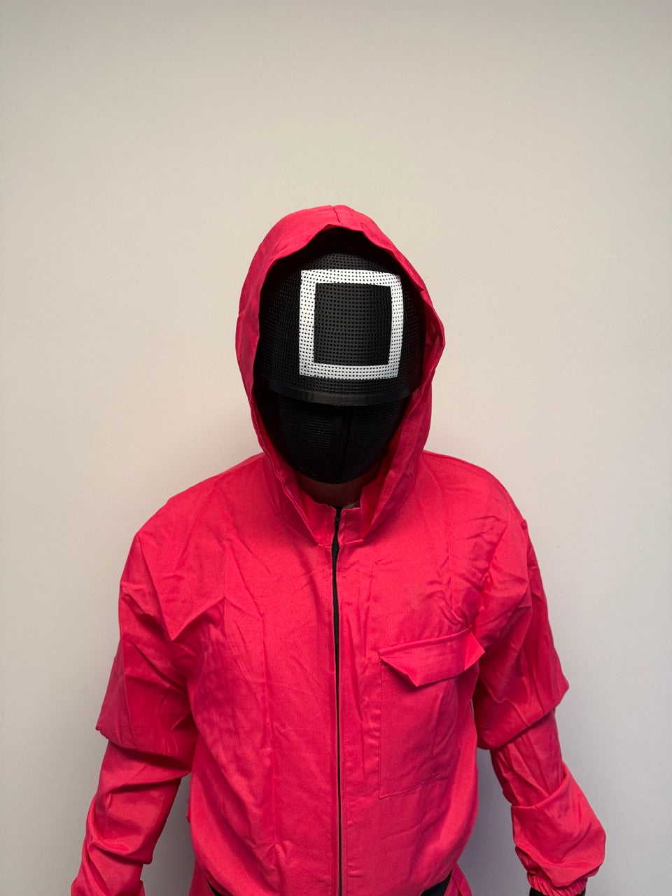 Squid Game Bewakerspak – Rood Kostuum voor Cosplay en Themafeest