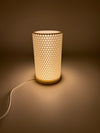 Tafellamp 'Honey' met Honingraatpatroon en Cilindervormige Kap – Warme Sfeerverlichting