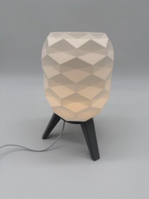 Designer Table Lamp 'Switch' with Geometric Pattern and Black Base – Modern Mood Lighting