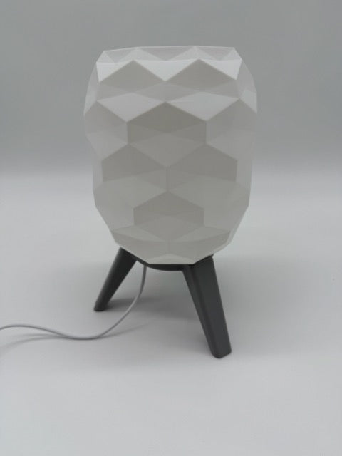 Designer Table Lamp 'Switch' with Geometric Pattern and Black Base – Modern Mood Lighting