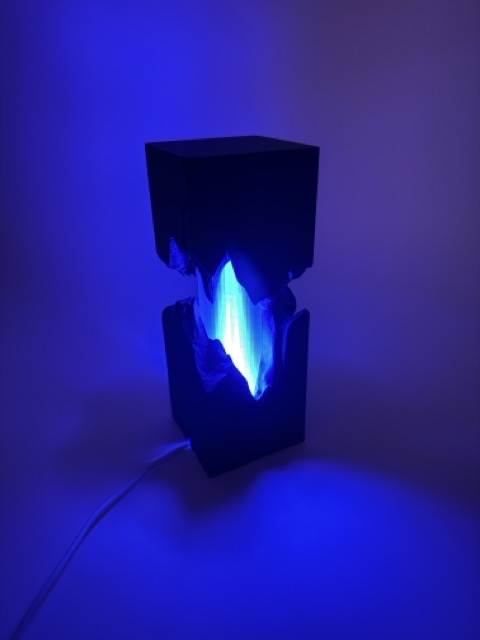 Designer Table Lamp 'Split' with Split Black Design and Color Change – Mood Lamp with Remote Control