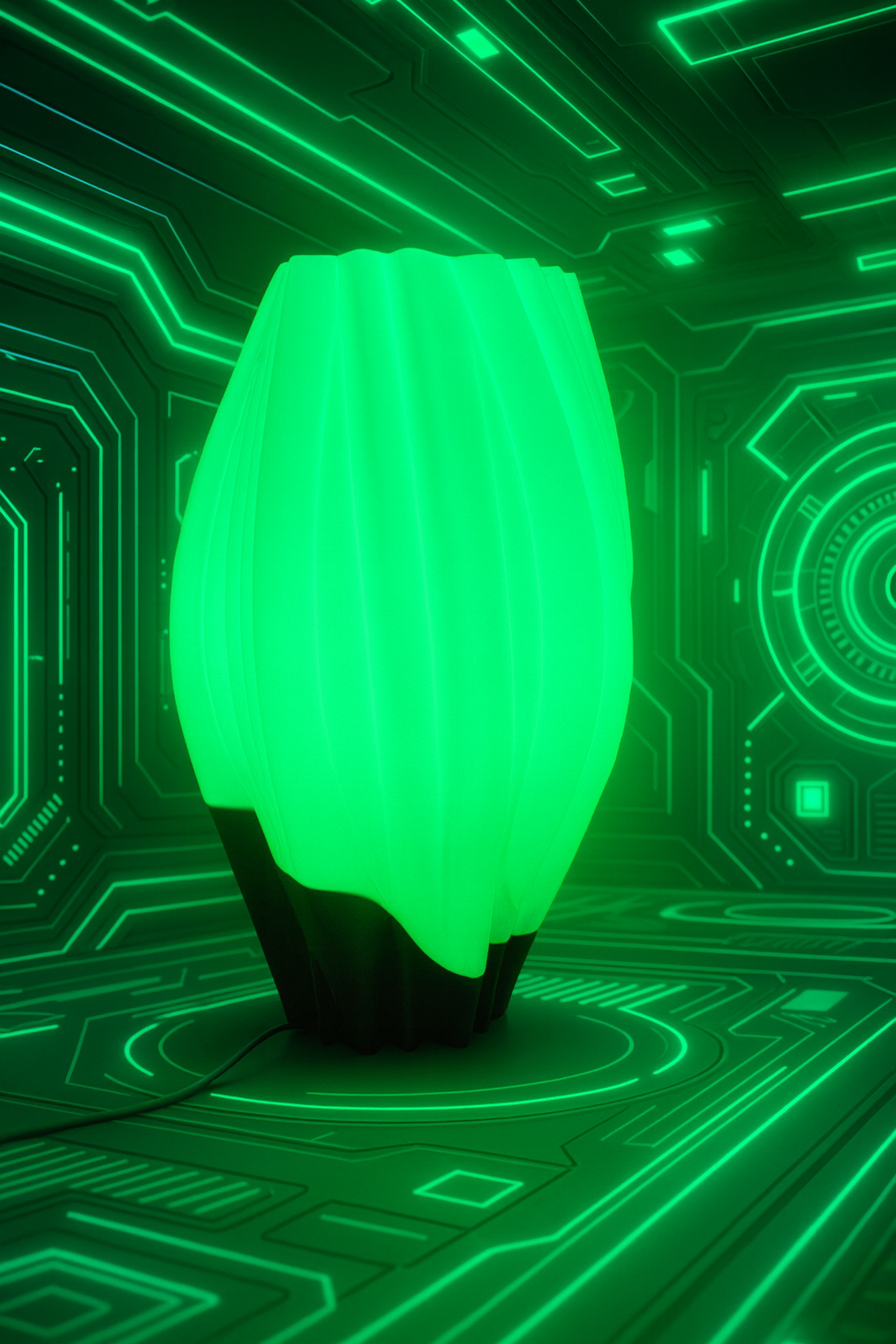 Design Table Lamp 'Waves' with Color Change and Remote Control – Modern Mood Lamp